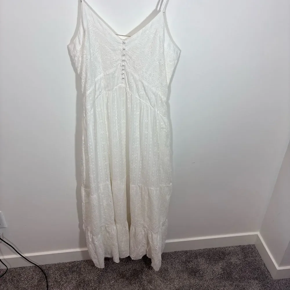 Sundance White Eyelet Arezzo Dress NEW Size Large - Picture 2 of 13